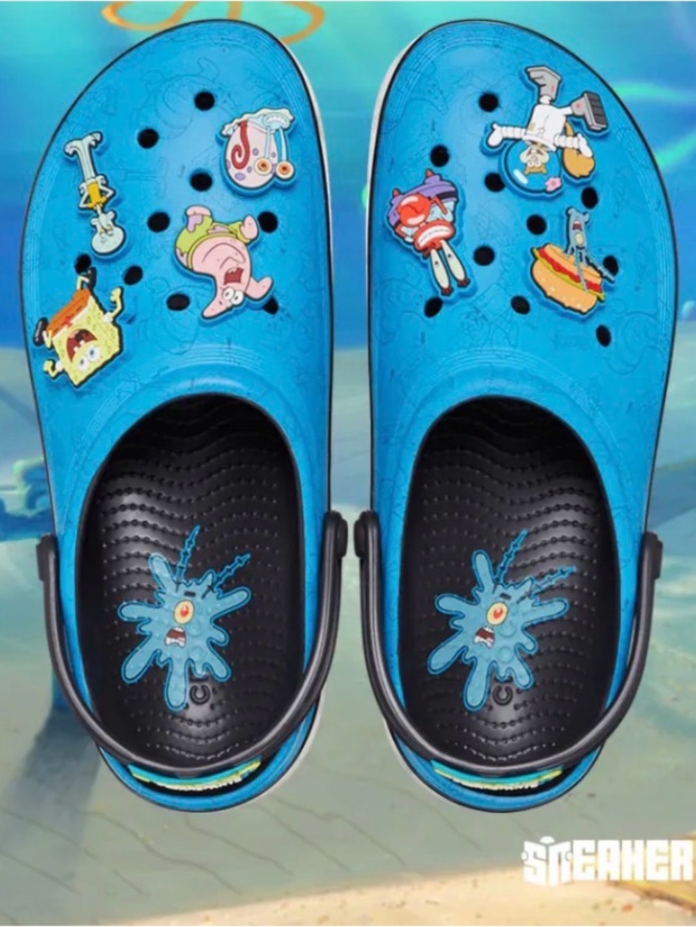 Spongebob x Crocs Off Court Clog "Bikini Bottom" Size 11